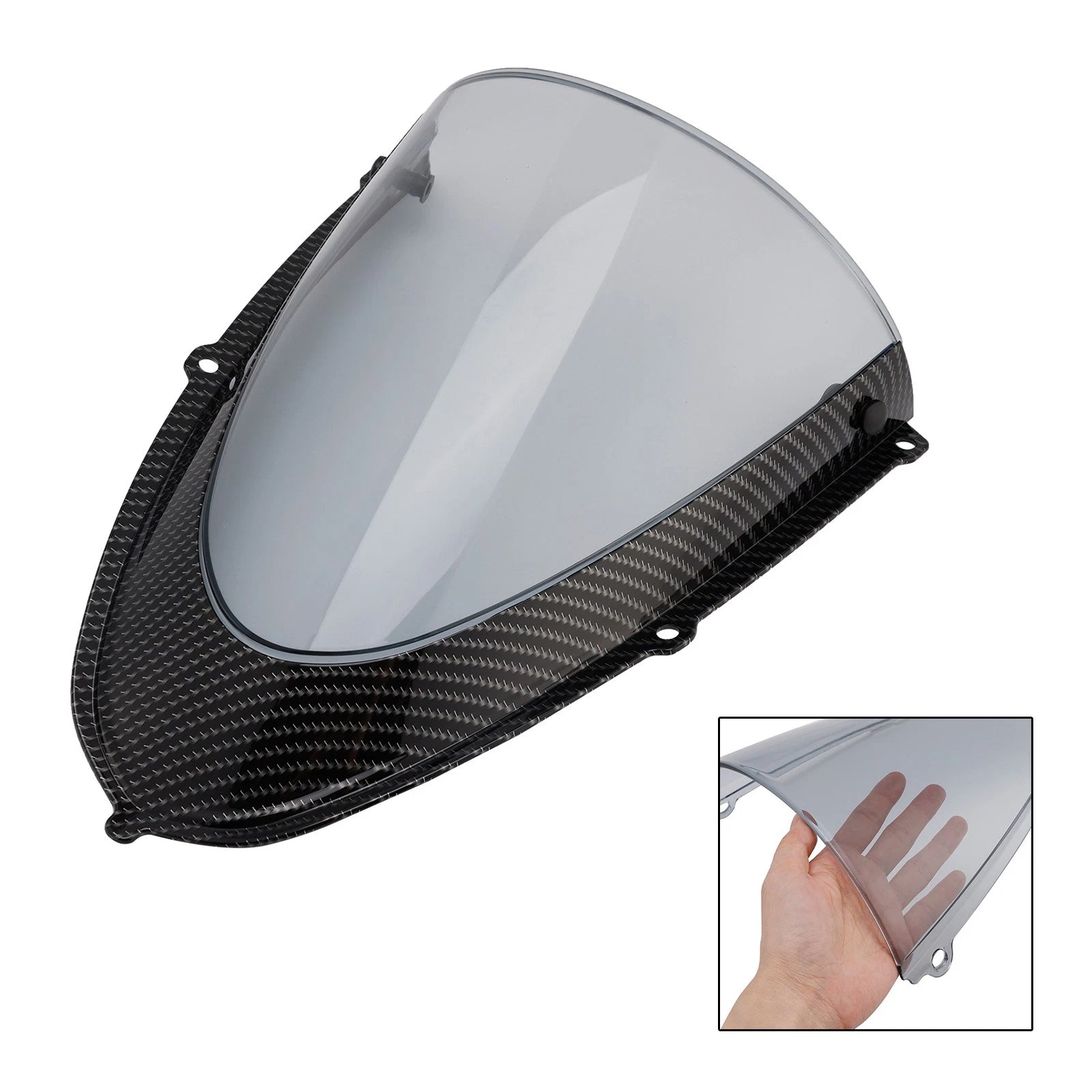 Headlight Fairing Windshield for Aprilia RS 660 (2020–2024) Simulated Carbon Gray