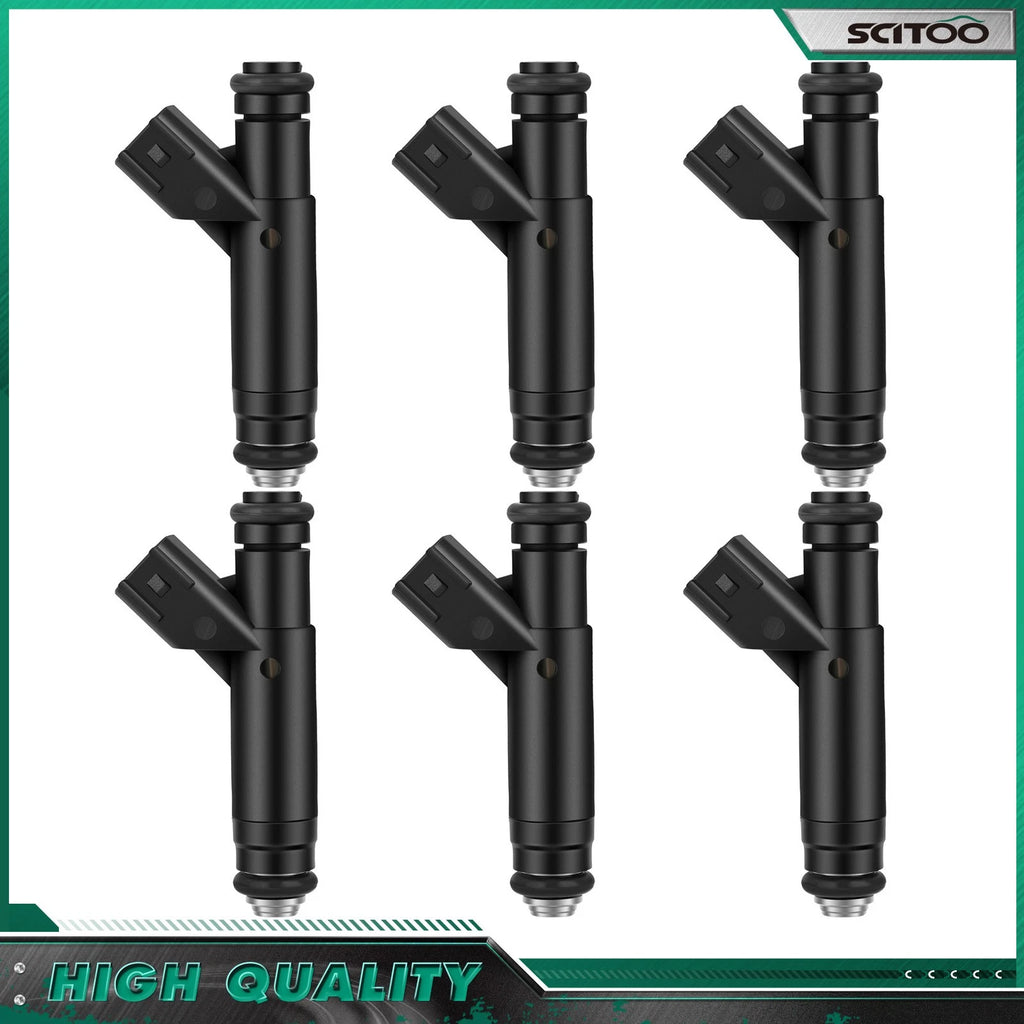 Set of 6 Fuel Injectors for Ford Taurus (2006) Mercury Sable (2001, 2003–2005) 3.0L
