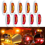 Set of 10 LED Marker Lights for Truck Trailer (3.9 Inch)