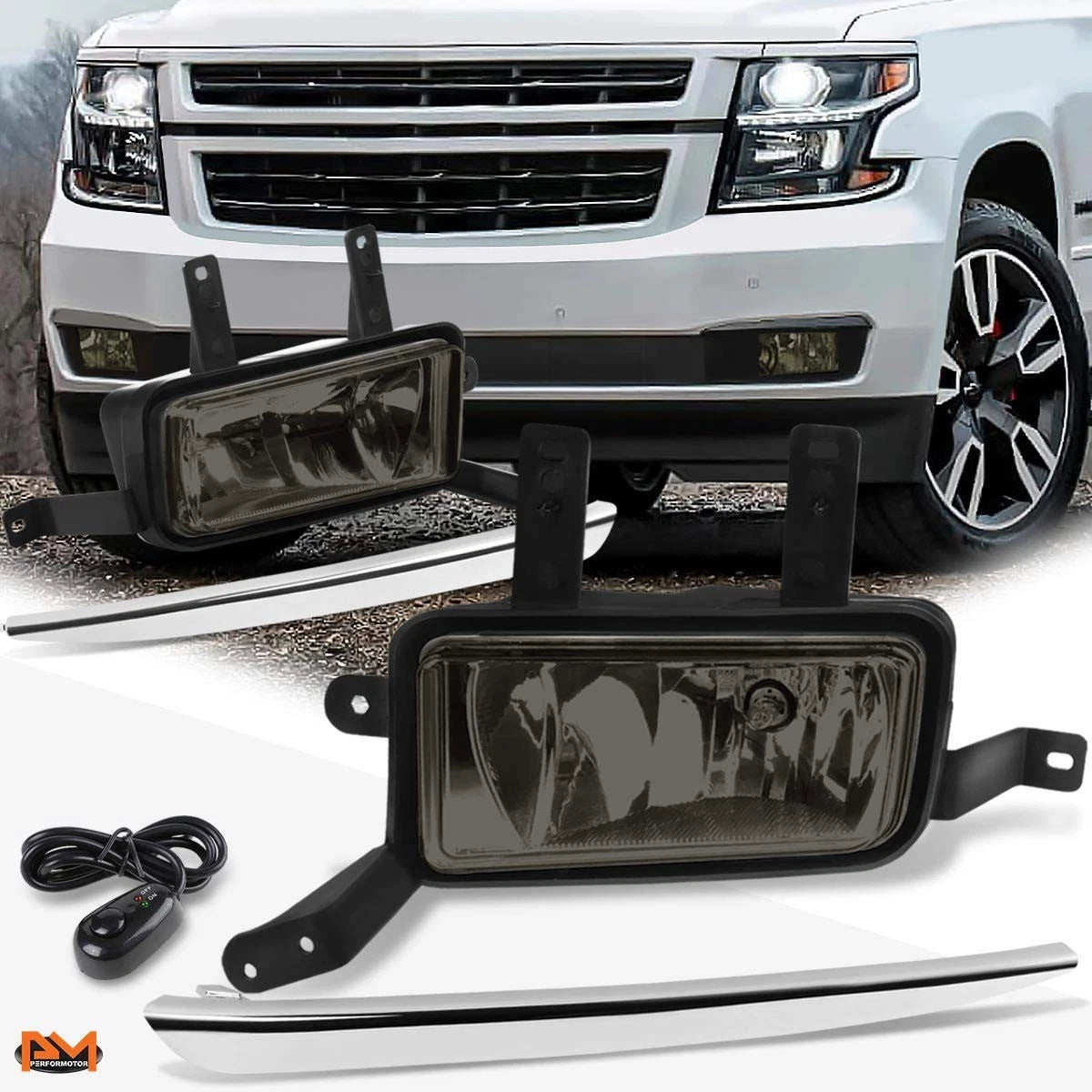 LED DRL Headlight Set for GMC Sierra/Yukon (1999–2007) Chrome Clear