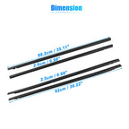 Set of 4 Weatherstrip Window Trim Seal Belts for Honda Civic (2016–2021)