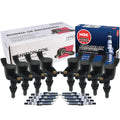 Set of 8 Ignition Coils & Spark Plugs for Ford Lincoln V8