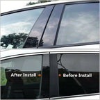 6 x Pillar Post Door Window Trim Covers for Subaru Forester (2019-2023)