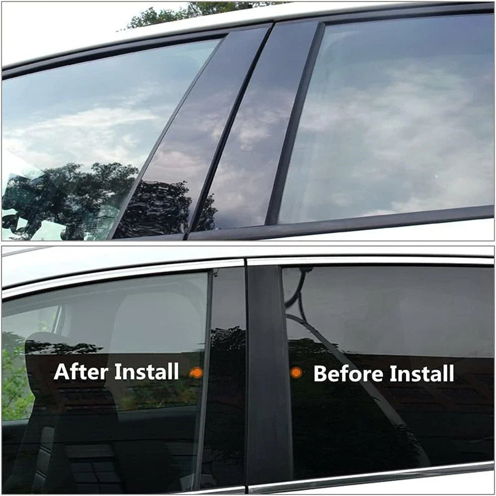 6 x Pillar Post Door Window Trim Covers for Subaru Forester (2019-2023)