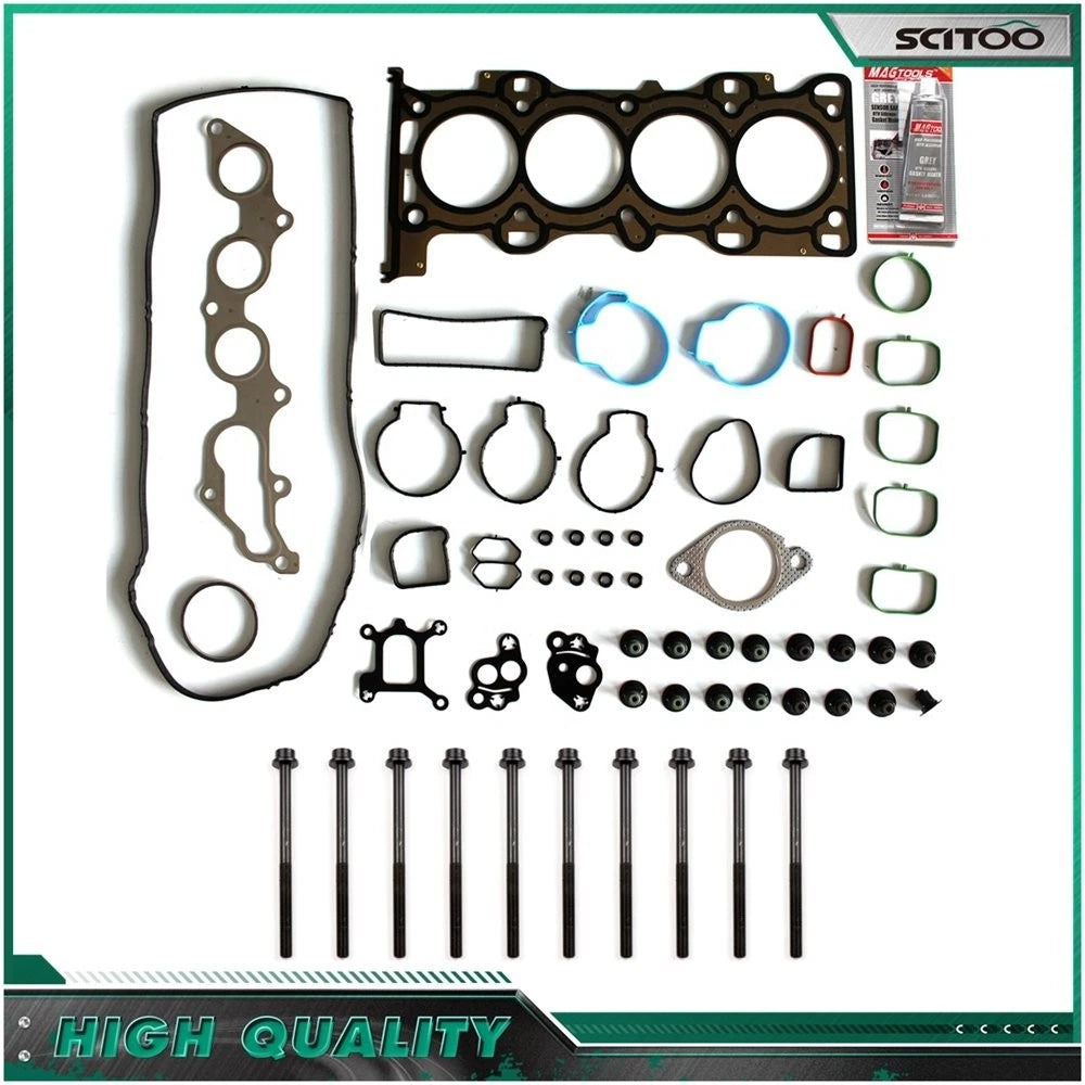 Head Gasket Set with Head Bolts for Ford Focus Mazda 2.0L 2.3L