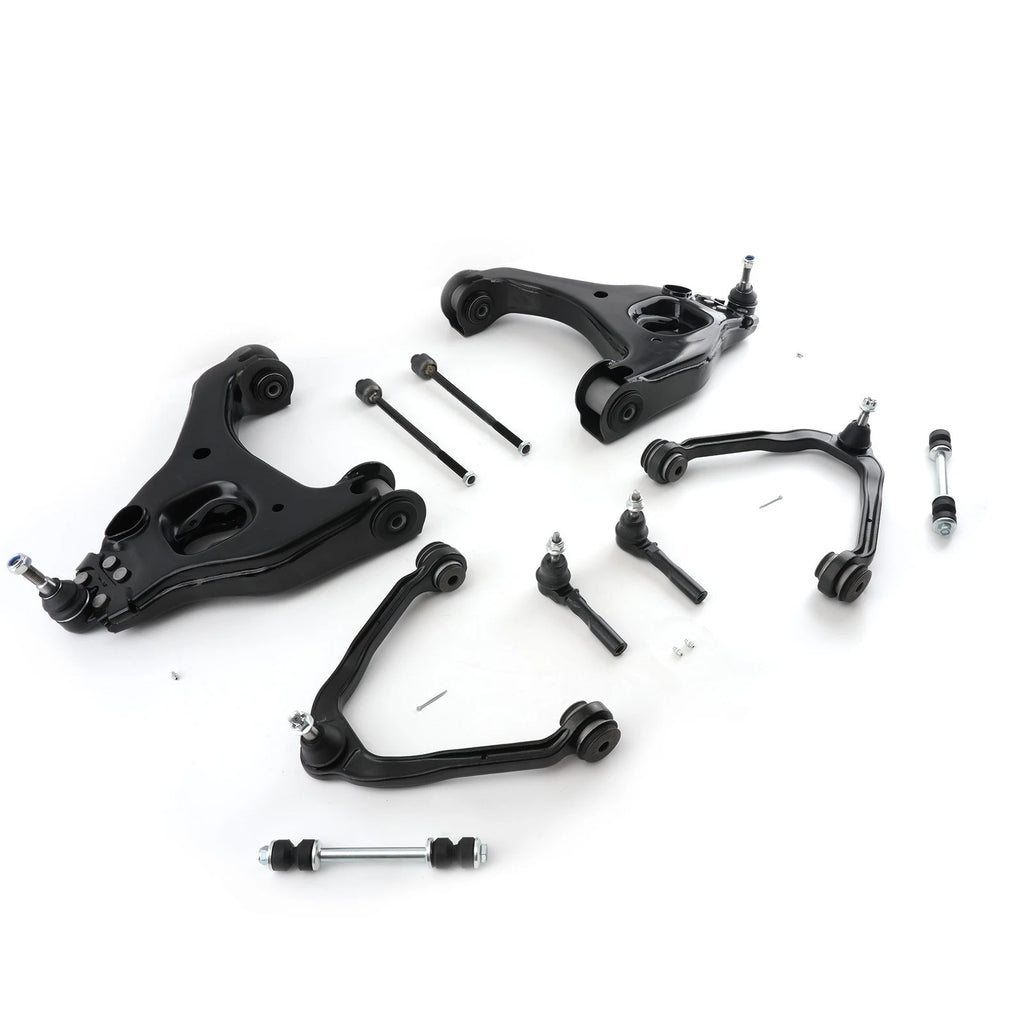 10x Front Control Arms Sway Bar Tierods Kit for 1999-06 Chevy Silverado 1500 RWD