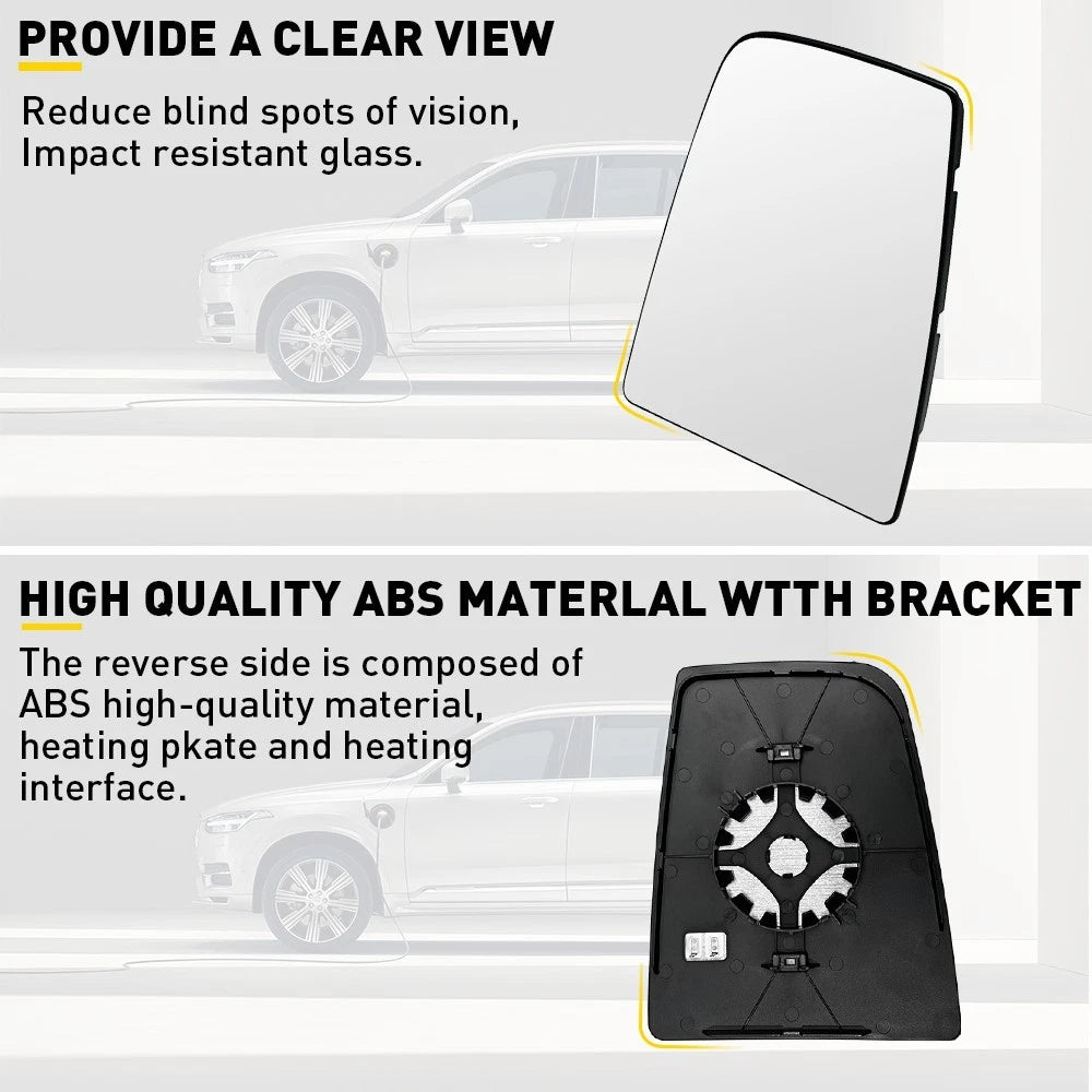 Left Driver Side Mirror Glass for Ford Transit 250 350 (2015–2019)