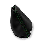 Leather Manual Shift Boot Cover for BMW E21 E12 (1975–1984) Black Green Stitch