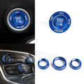 Engine Start Push Button & AC Control Knob Decor for Dodge Charger (2006–2020)