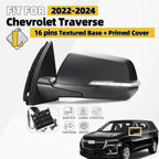 Side Mirror for Chevy Traverse (2022–2024) w/ Turn Signal, BSD, Camera, 16 Pin