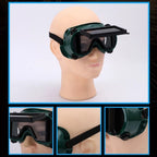 Welding Protective Glasses with Green PVC Frame and Clear Black Lens