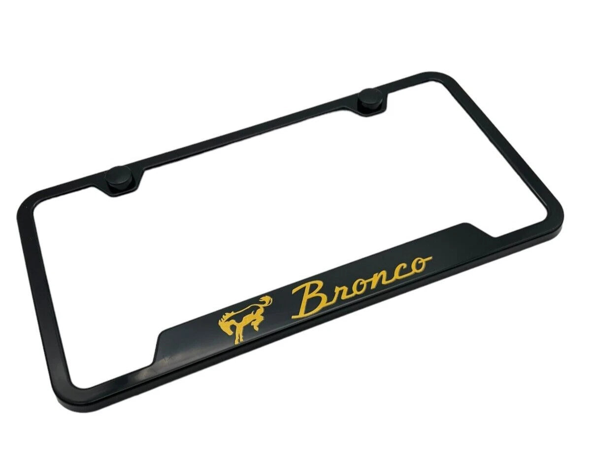 License Plate Frame w Notched Design for Ford Bronco (2021–2026)