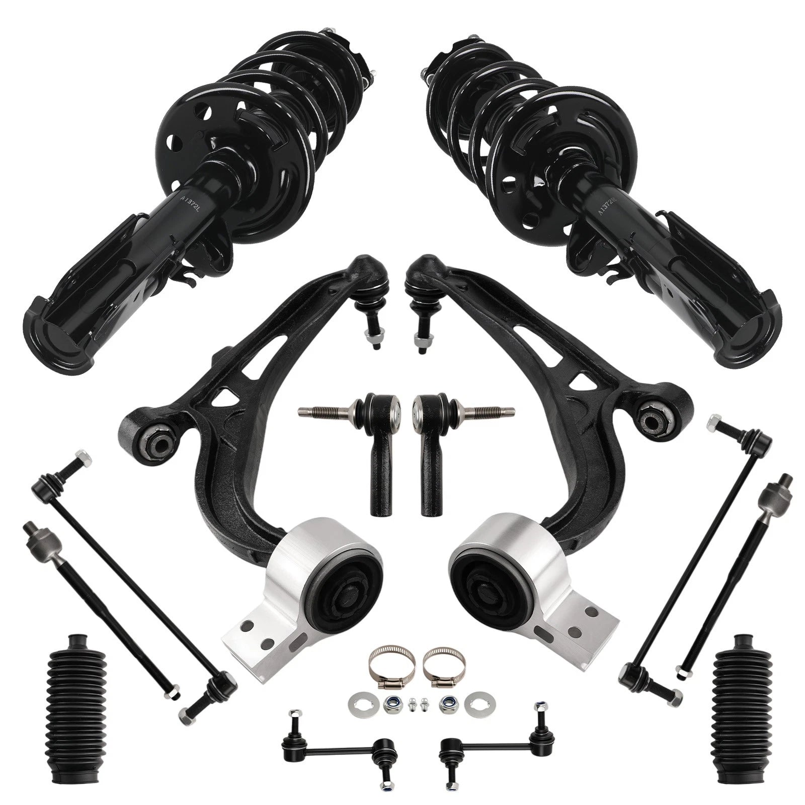 Front Struts, Control Arm, Sway Bar, Tie Rods for Ford Explorer AWD (2011–2013)