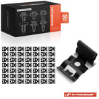 50Pcs Metal Window Reveal Molding Clips for Chevy C10, Impala (1960–1987)