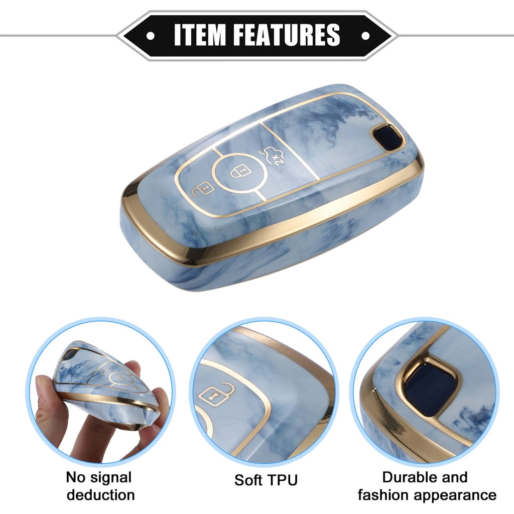 3X TPU Key Fob Cover Case for Ford Explorer, Ecosport, Mustang (732324876329)