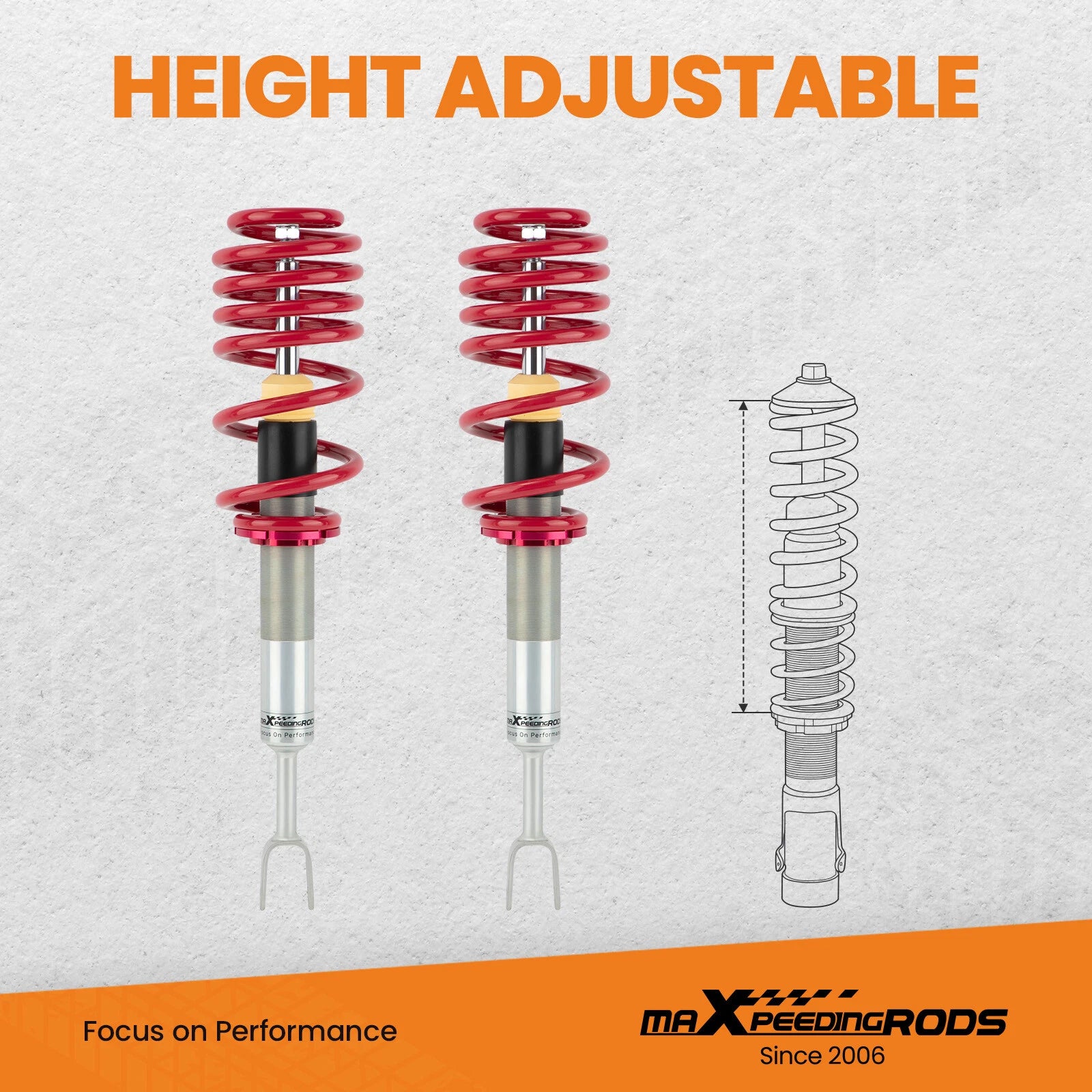 Coilover Suspension Lowering Kit for Audi A4 B6 B7 (2000-2008)