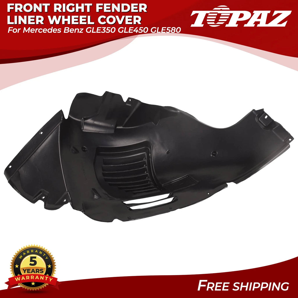 Front Right Fender Liner for Mercedes Benz GLE350 GLE450 GLE580 (2016–2023)