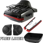 Trunk Pad Rack Light Speakers for Harley Touring Road King (2014–2026)