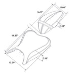 Driver & Passenger Seats for Kawasaki Ninja 400 Z400 (2018–2022)