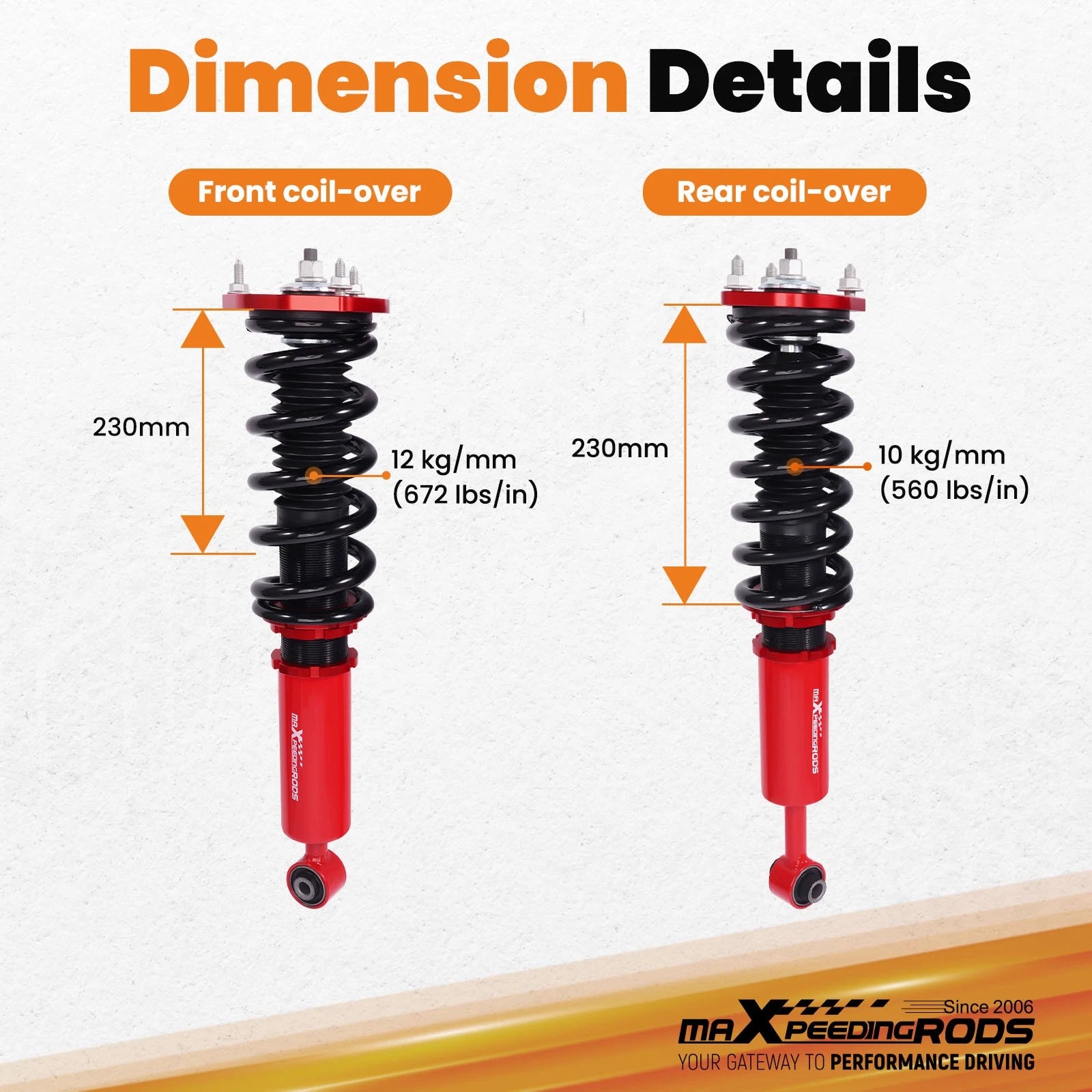 Adjustable Coilover Suspension Kit for Lexus IS300 (2001-2005)