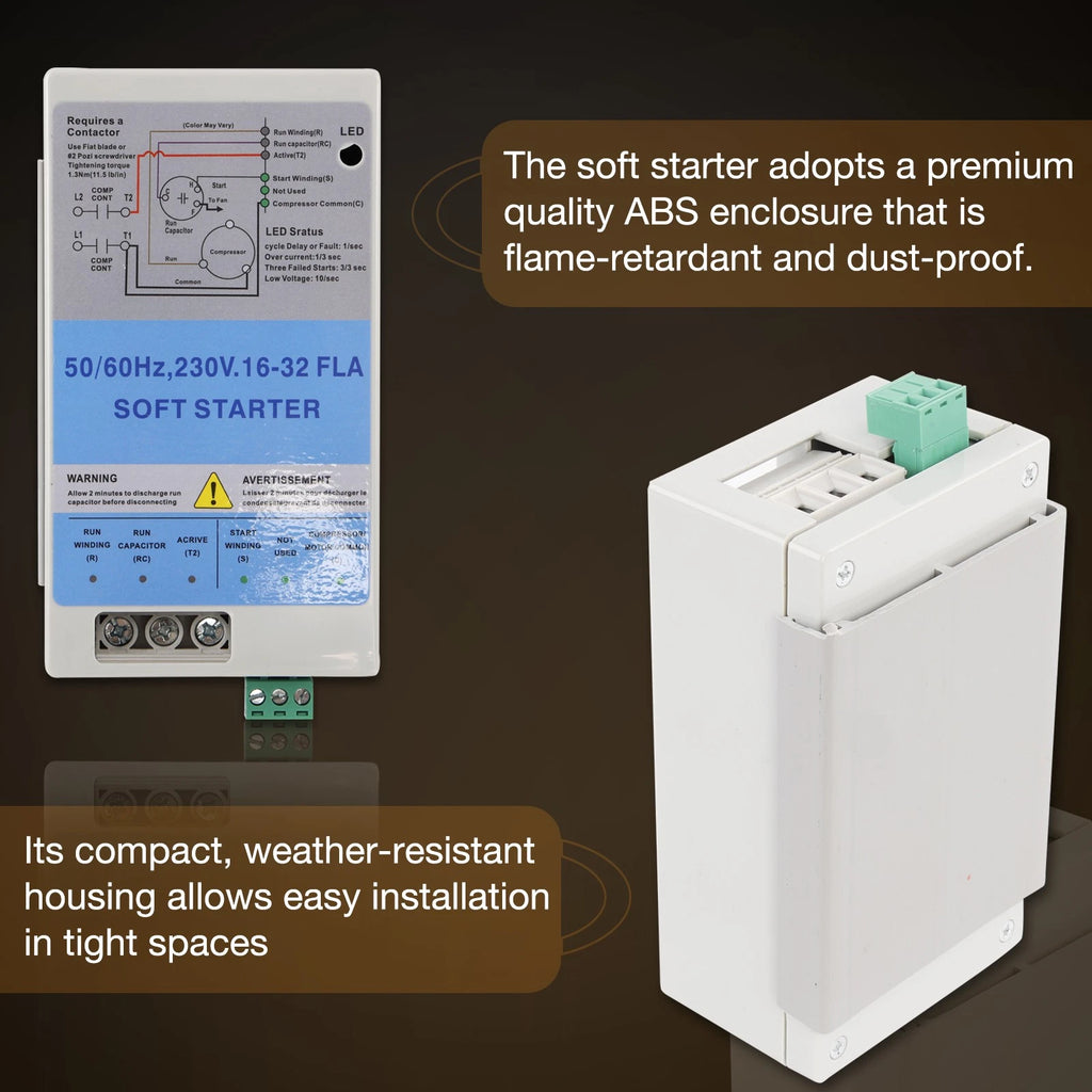 AC Soft Starter with Reverse Motor Protection for 4-7 Ton Units