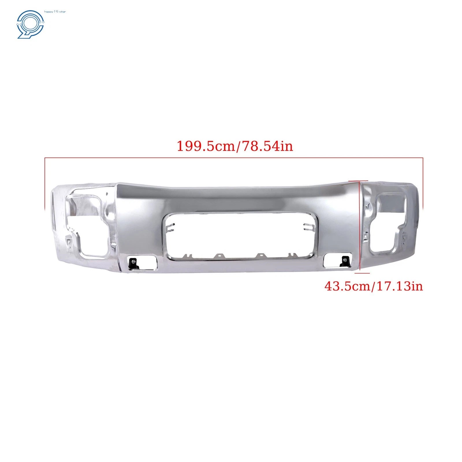 Chrome Front Bumper Face Bar for Nissan Titan (2004-2015)