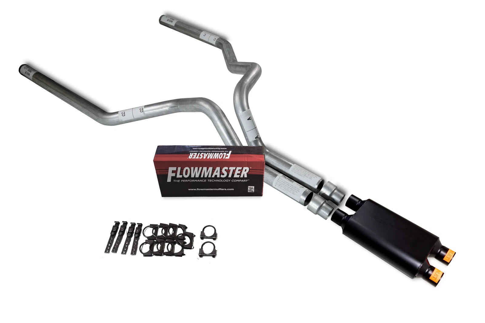 3" Exhaust Kit for GM 2500 (2000–2006) - Dual Inlet Flowmaster 40 Series