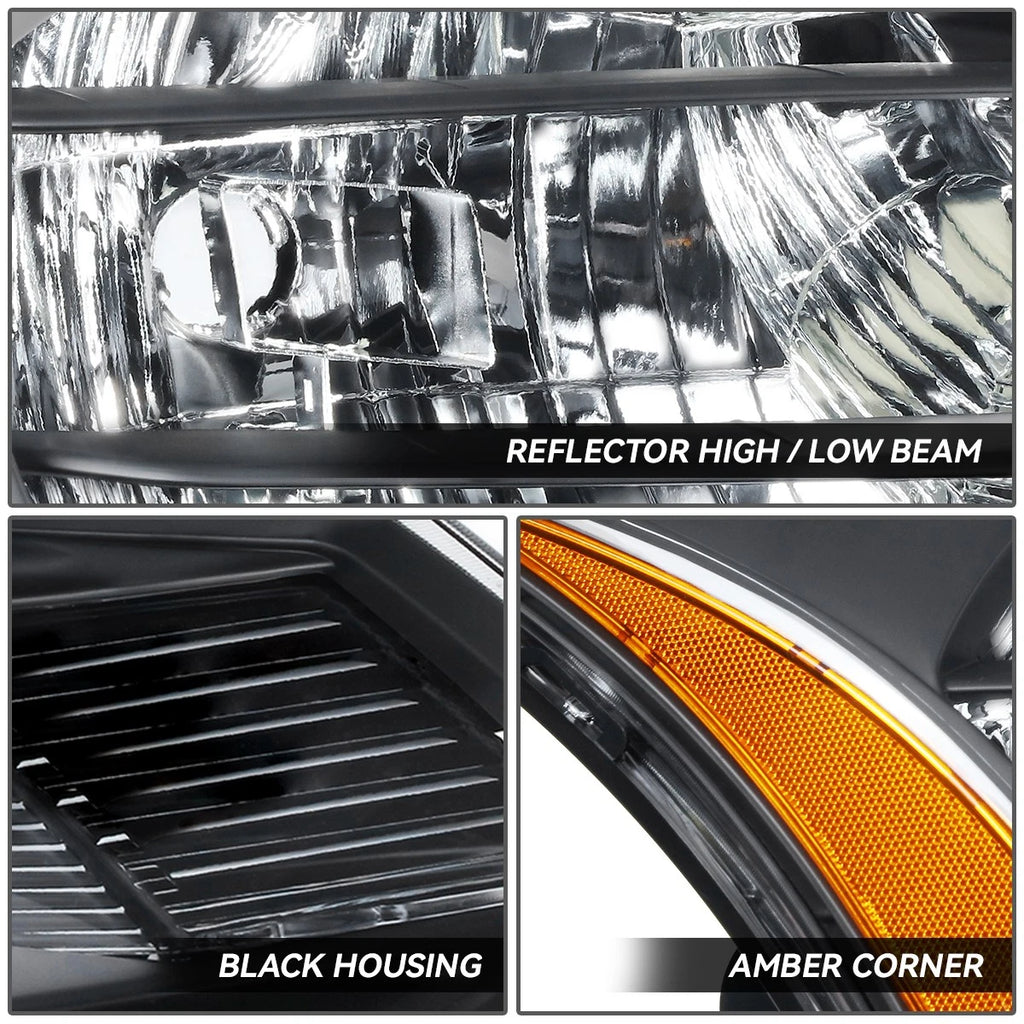 Set of 2 Amber Corner Headlight Lamps for Ford Focus (2008–2011)