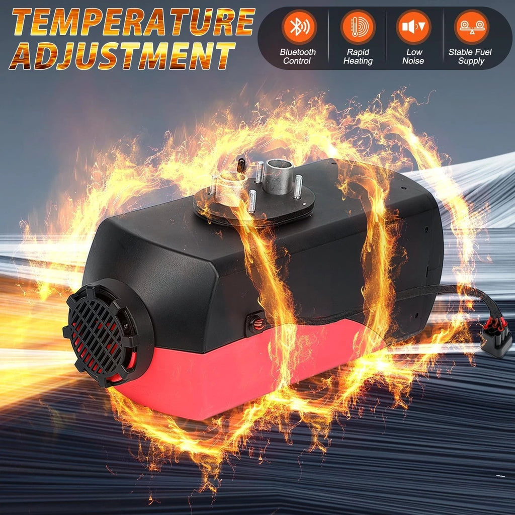 5KW 12V Diesel Air Heater with LCD Thermostat for Trucks Boat Car Trailer