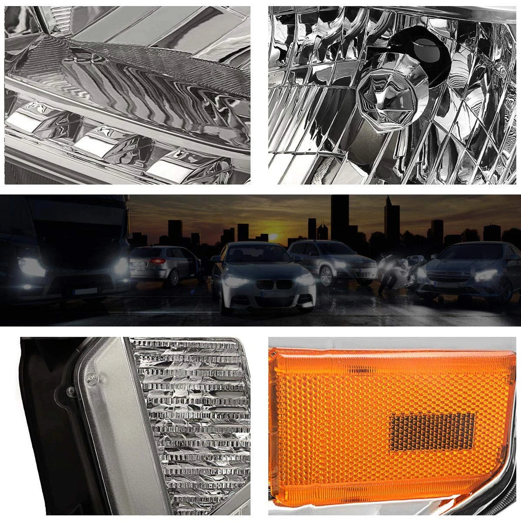 Headlight/Lamp for Tundra Pickup (2014–2021) OE Replacement Chrome Housing