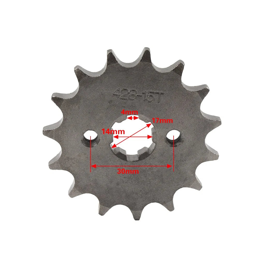 11T Front Sprocket for 110CC 125CC ATV Pit Dirt Quad Bike (428 Chain 17mm)