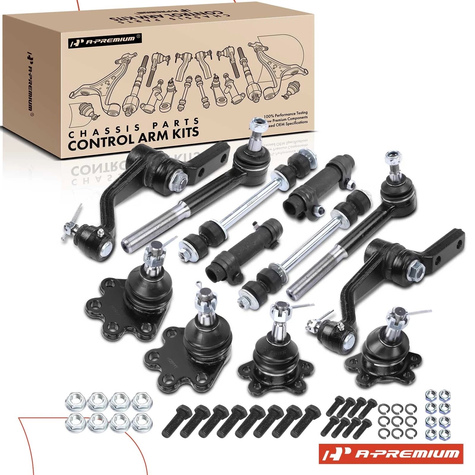 Set of 12 Front Idler Arm Sway Bar Links for Chevy Astro (1990–2005)