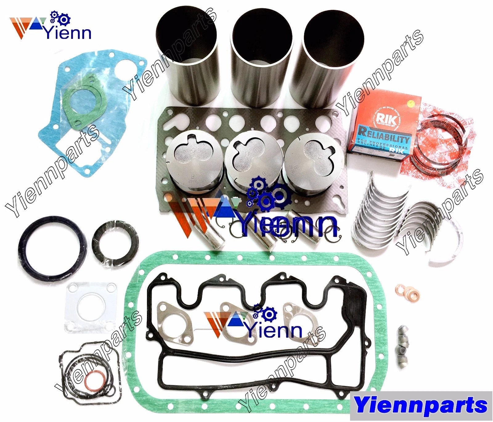3LD1 Cylinder Head Overhaul Rebuild Kit for Isuzu Engine (John Deere 27ZTS 35ZTS)