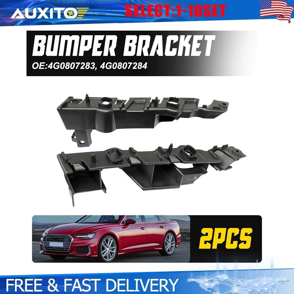 Set of 2 Front Bumper Retainer Brackets for Audi A6 Quattro (2012–2018)