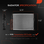 Radiator with Trans Oil Cooler for Mercedes-Benz CLS500 (2006)