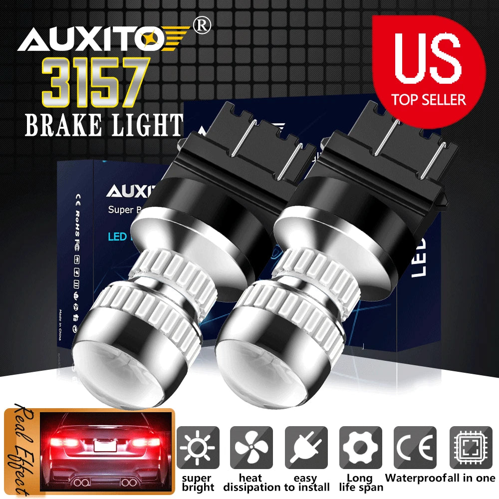 2X Red LED Tail Lamp Light Bulbs for Make Model (YYYY–YYYY)