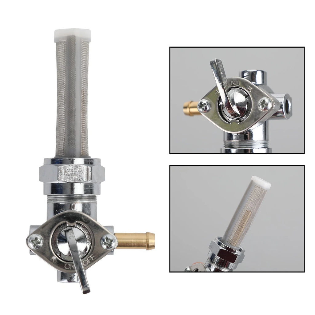 Petcock Fuel Valve Right Spigot 22mm for Harley Softail Electra Glide Road King (–)