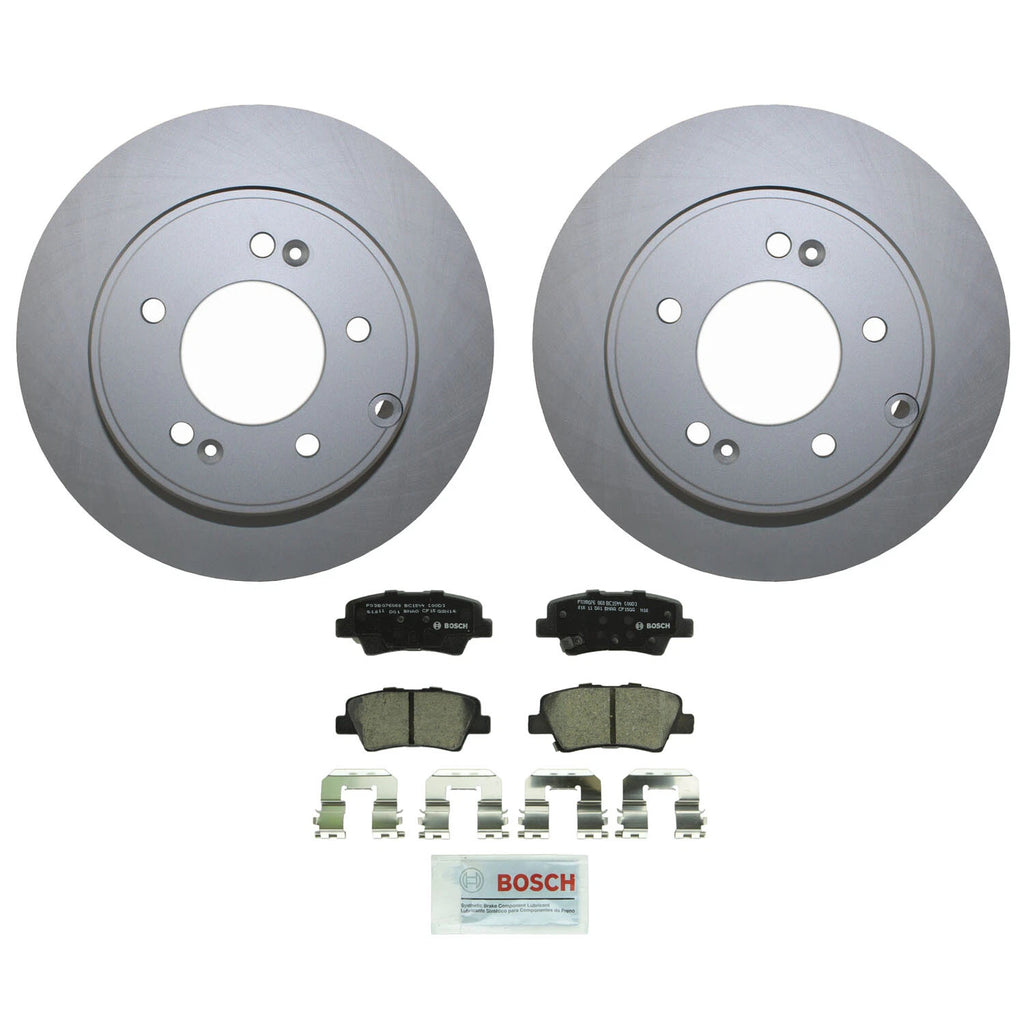 Rear Brake Kit 284mm Disc Rotors & Bosch Ceramic Pads for Hyundai Azera, Kia Optima (2006–2017)