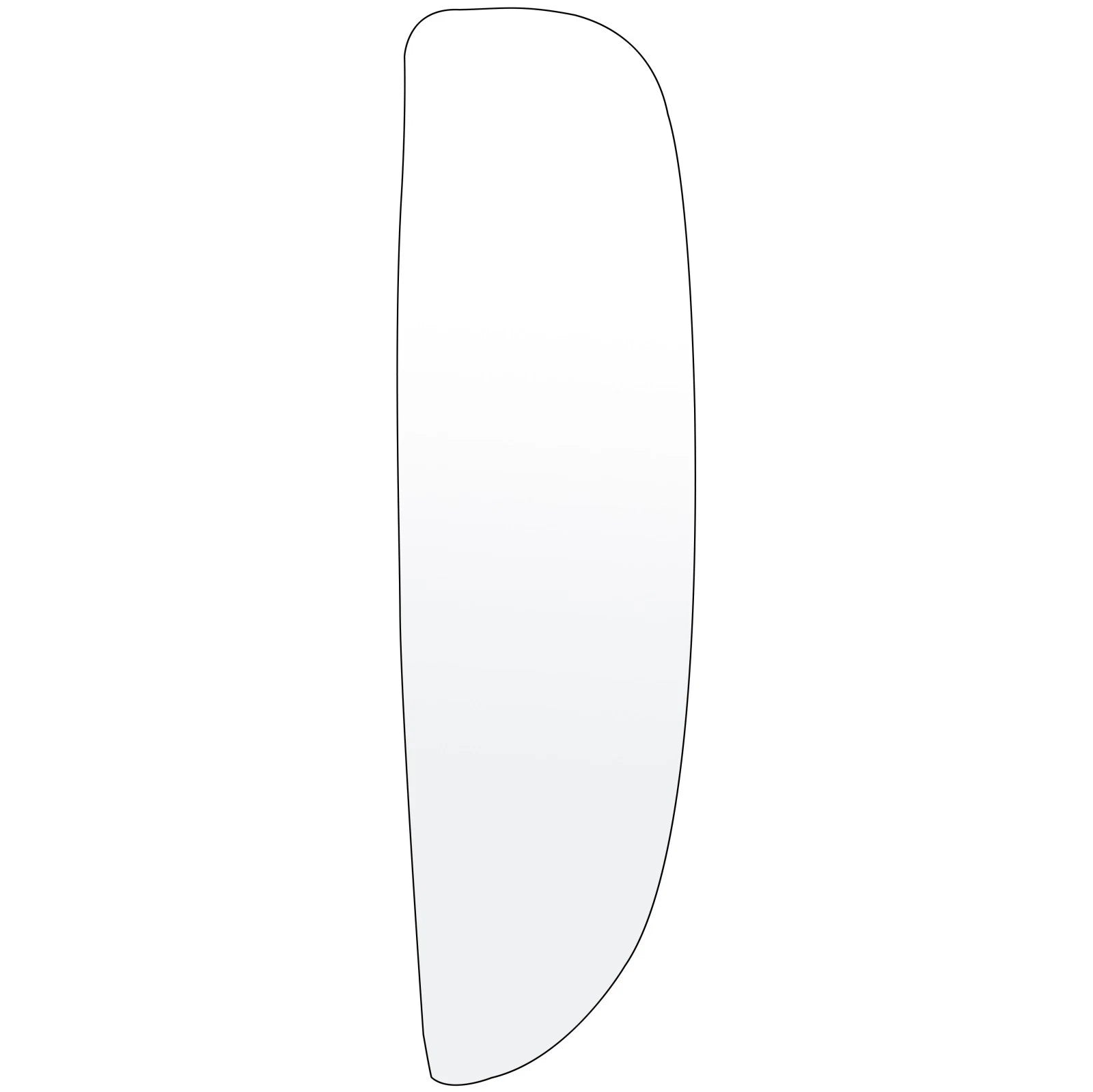 Lower Towing Mirror Glass for Ford E-150 E-250 E-350 E-450 (Driver Left Side)