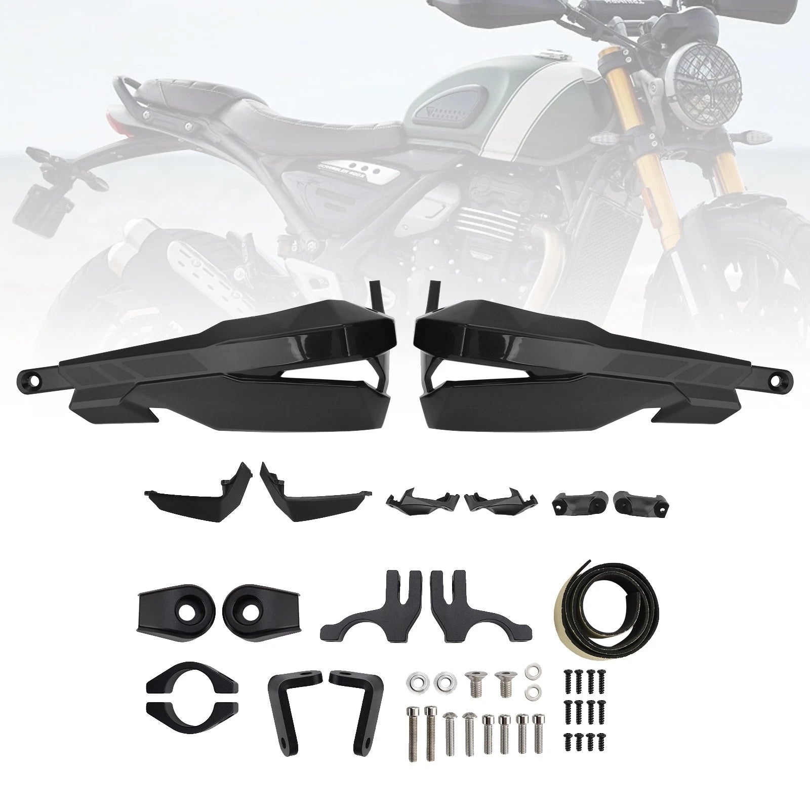 Handguard Protector for SCRAMBLER 400 X (2024–2025) Black