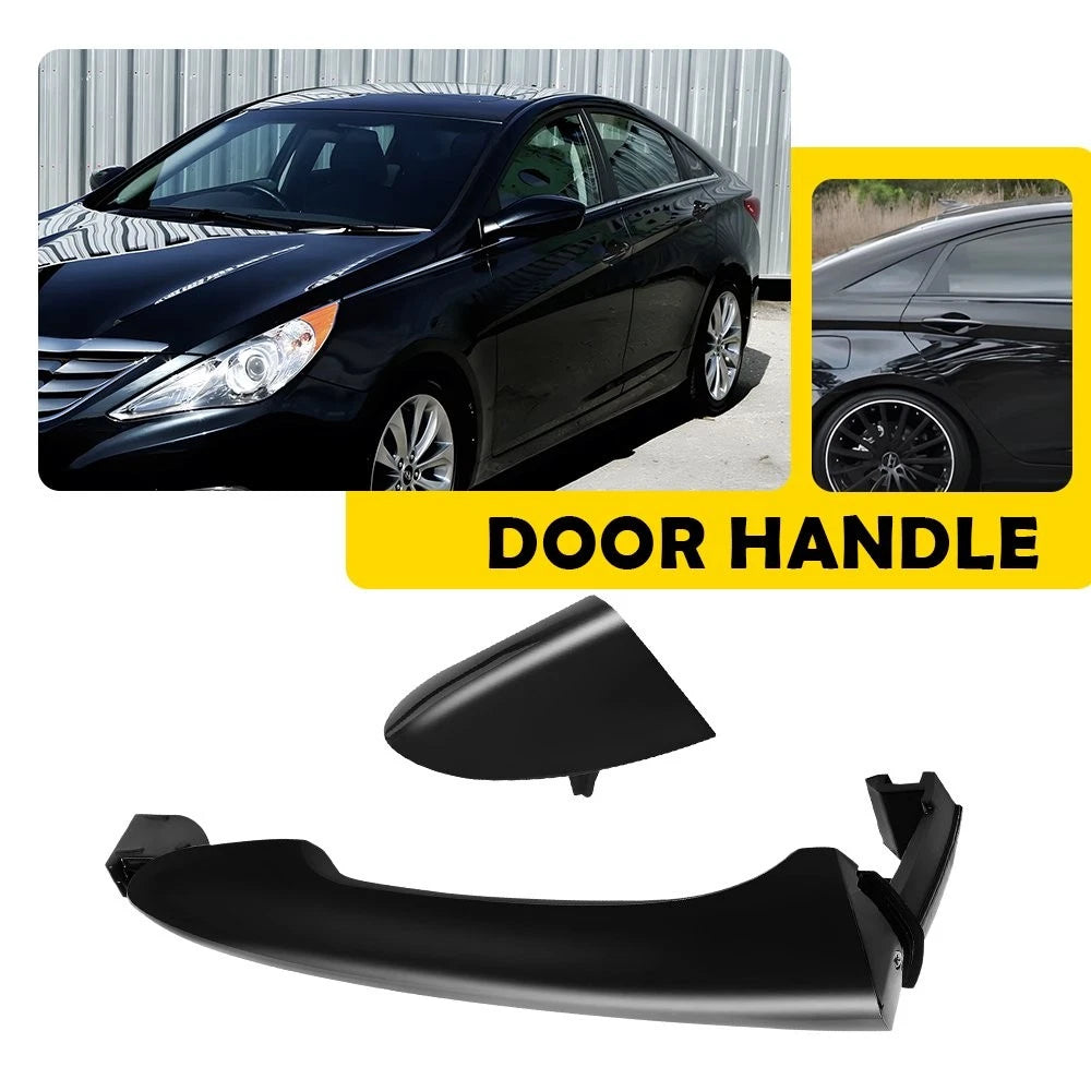 Rear Passenger Driver Black Exterior Door Handle for Hyundai Sonata (2011–2015)