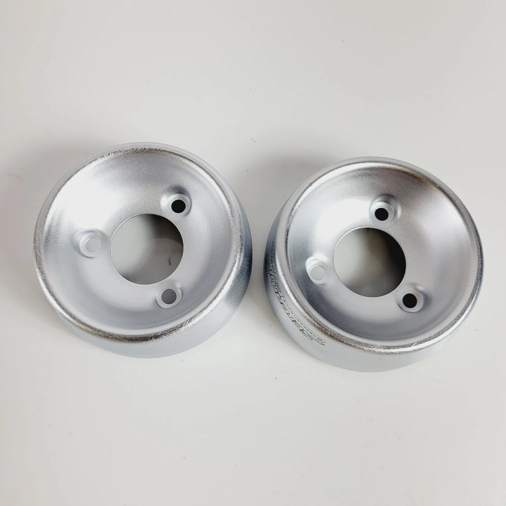 Screamin Eagle Satin Chrome Muffler End Caps for Harley Fat Bob (2018–2023) 65100123