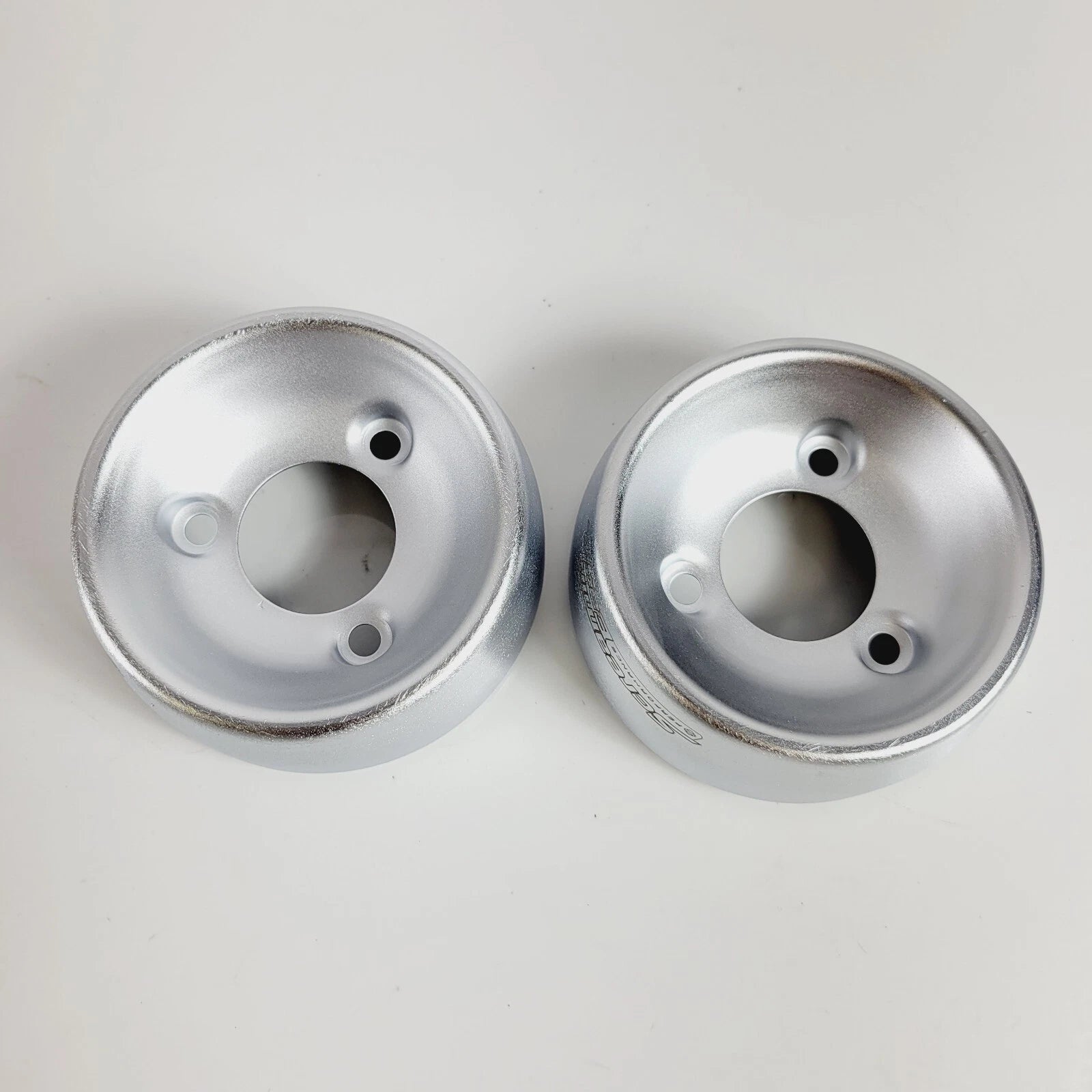 Screamin Eagle Satin Chrome Muffler End Caps for Harley Fat Bob (2018–2023) 65100123