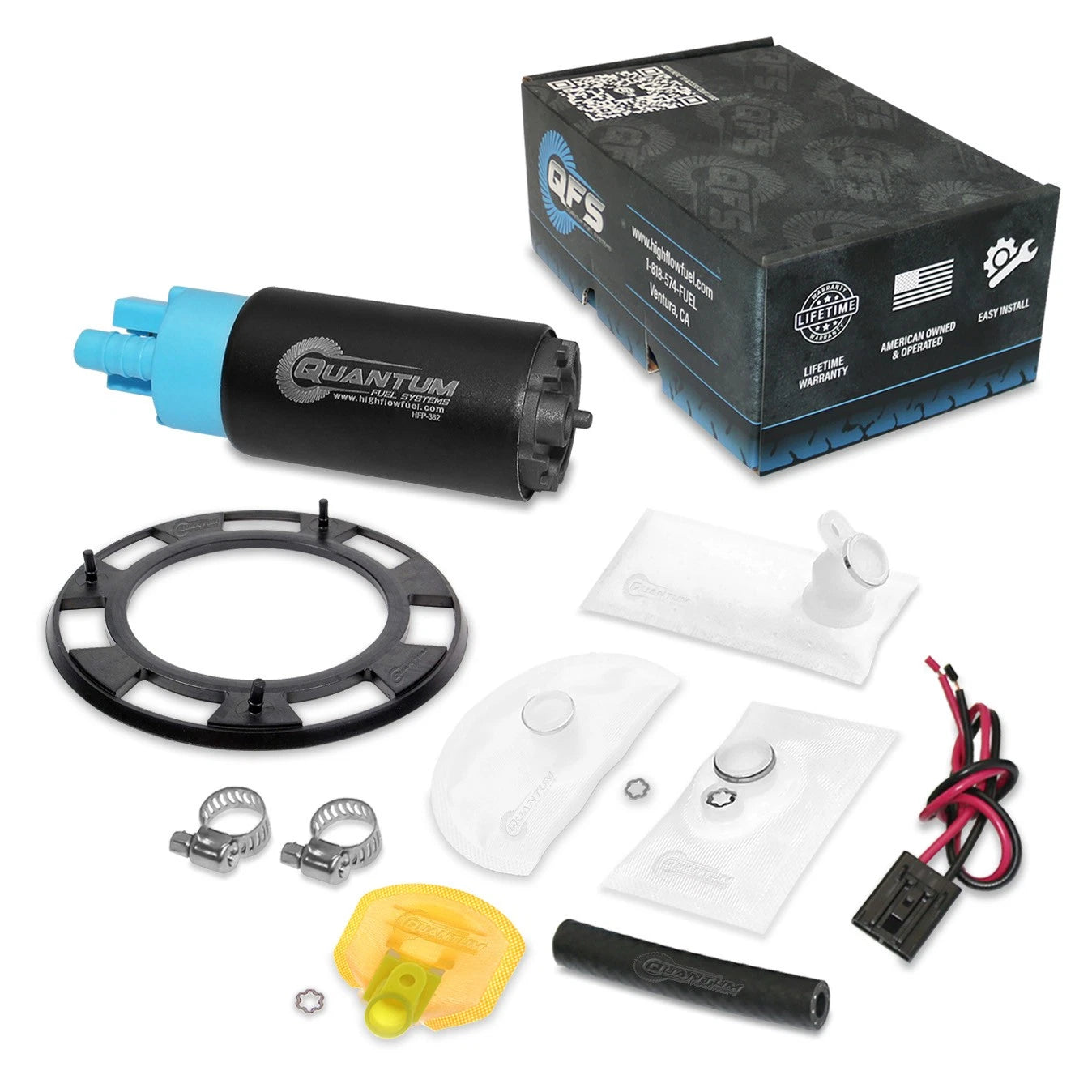 QFS Fuel Pump + Tank Seal + Strainer for Honda RC51 (2000–2006) 16700-MEC-013