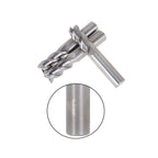Set of 3 Carbide End Mills 1/2" 3 Flute 1-1/4" LOC 3" Length