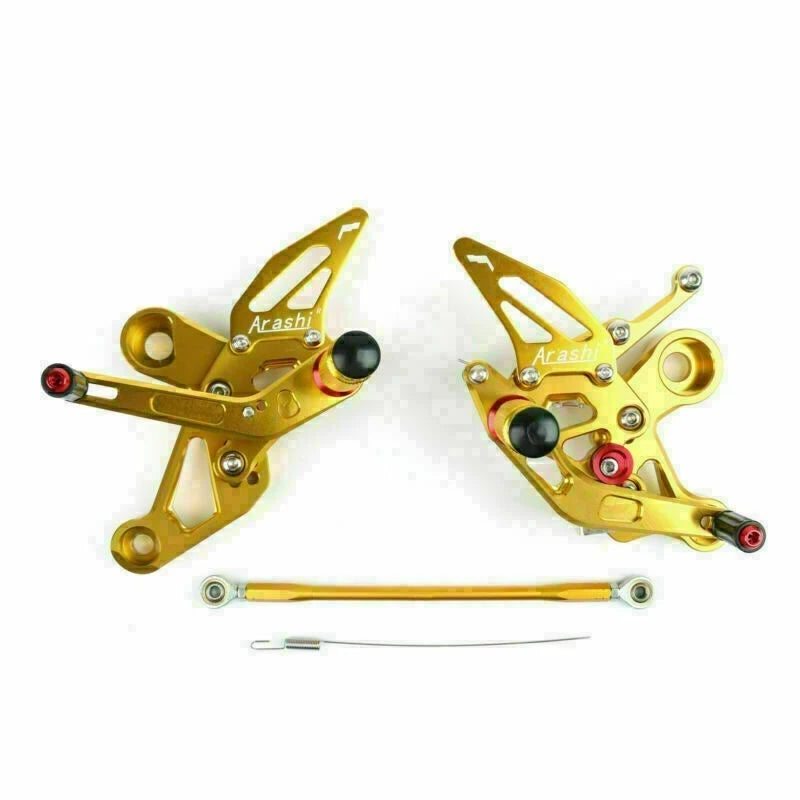Adjustable Rearsets Foot Pegs Rear Set for Yamaha MT-09 FZ-09 (2014) Gold