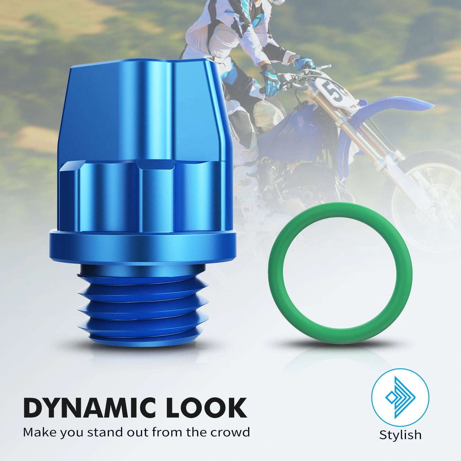 NICECNC Oil Fill Plug for Yamaha Blaster 200 (1998–2006), Virago 250 (1998–2007)