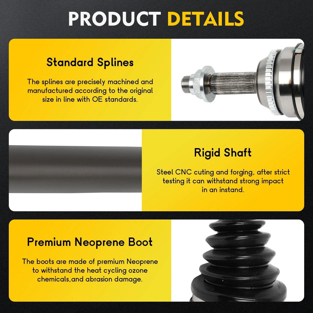 CV Axle Assembly Front Left for Toyota Corolla, Matrix, Pontiac Vibe