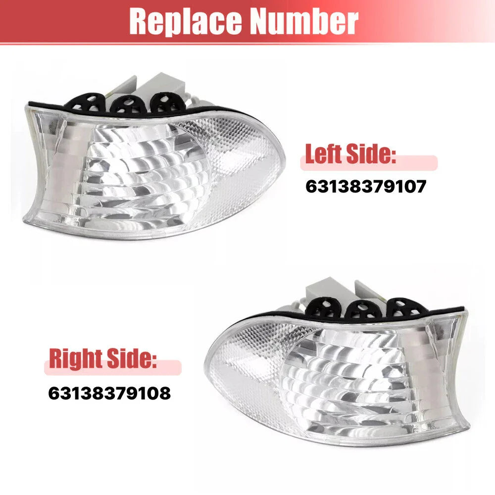 Corner Parking Light Signal Lamp 2 x for BMW 7 Series (1998–2001)