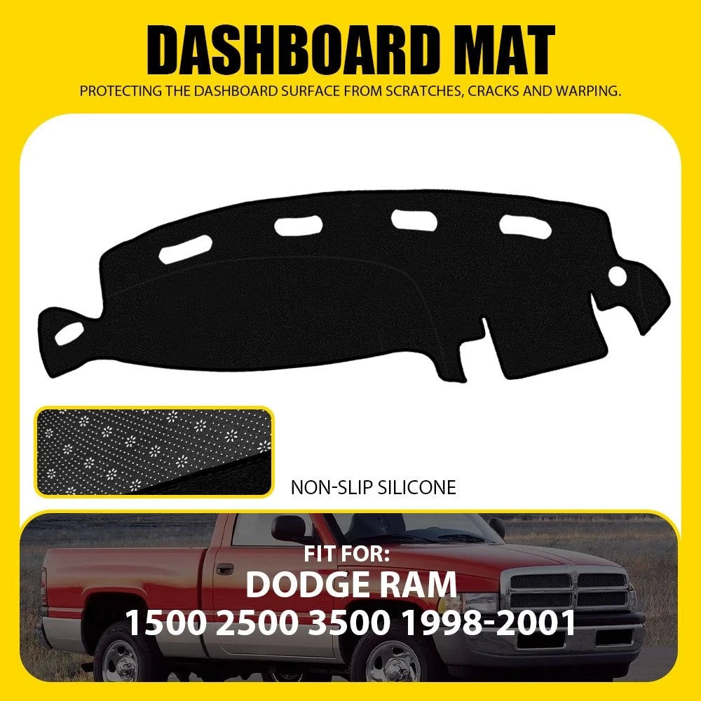 Dash Cover Mat for Dodge Ram 1500 2500 3500 (1998–2001) Sun Protection